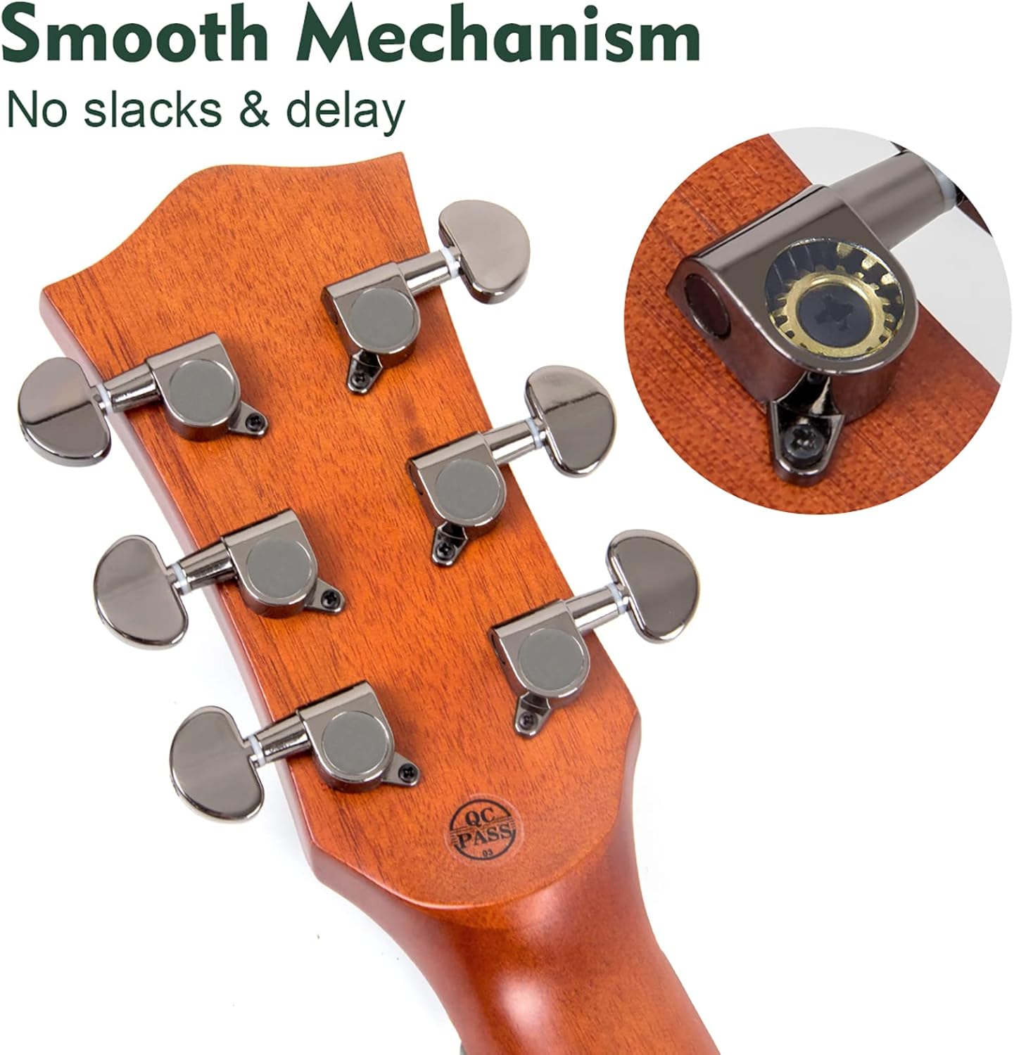 AKLOT Acoustic Guitar for Beginners Full Size 4/4 Folk Guitars Cutaway Acoustique Guitare Starter Kit (Spruce Wood W/Bag)