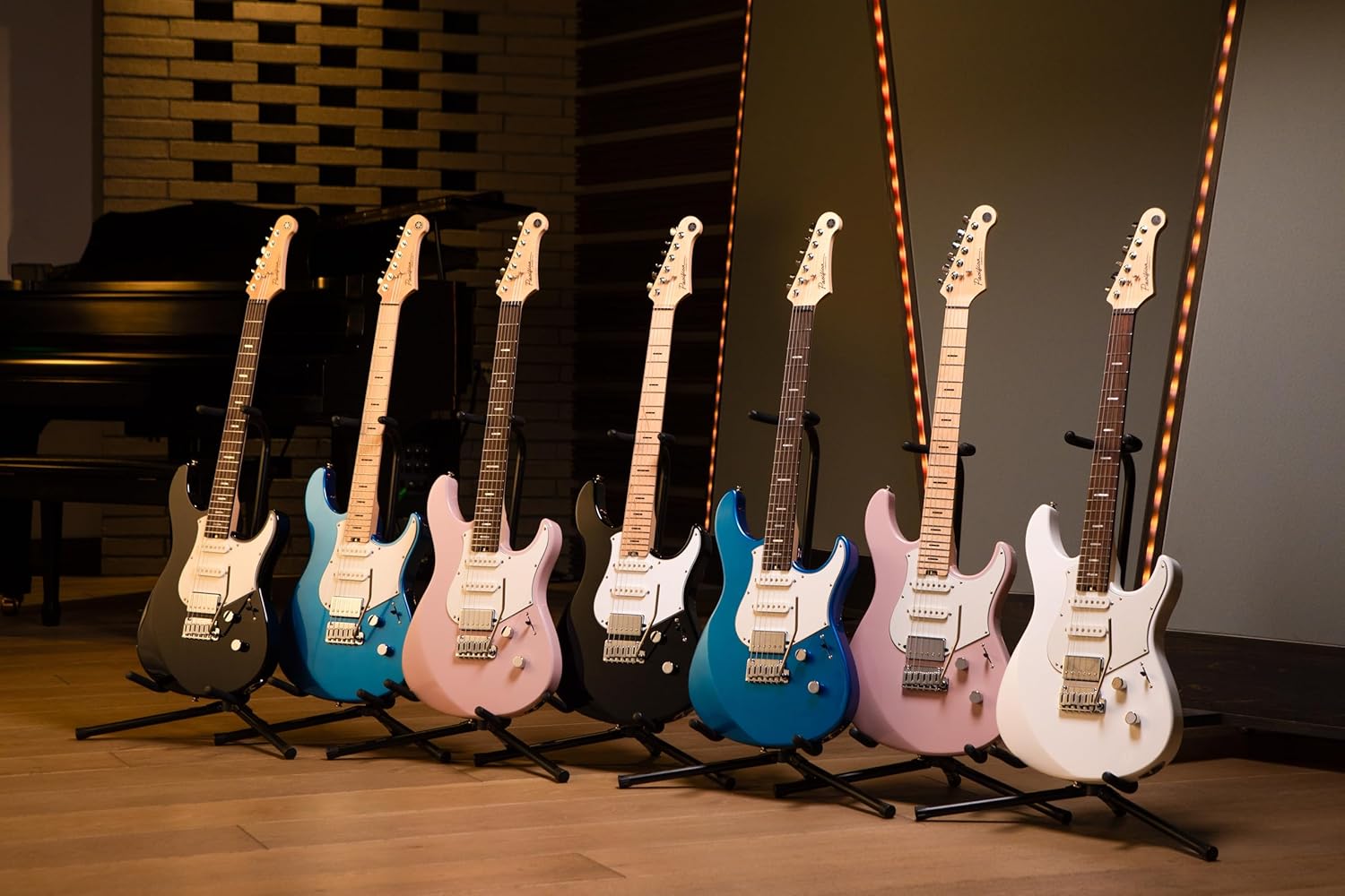 Yamaha Pacifica Standard Plus Electric Guitar Maple Fingerboard With Gig Bag, Ash Pink