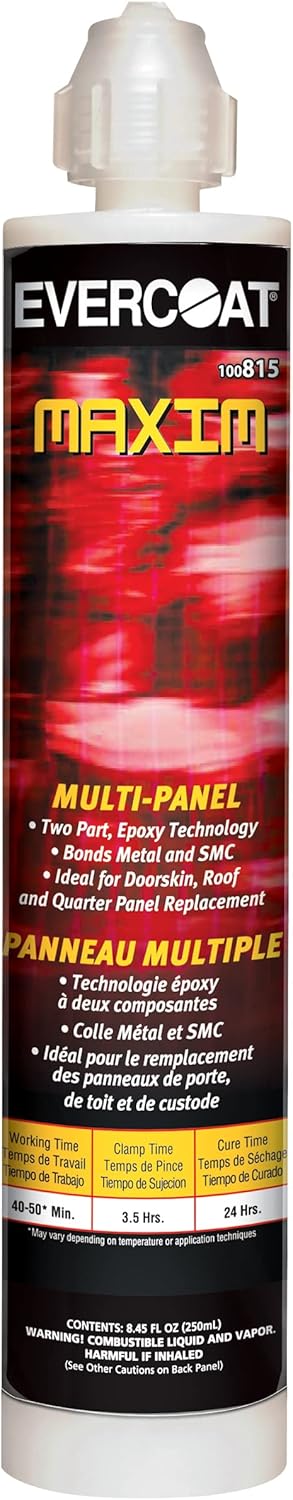 Evercoat Maxim Multi-Panel Panel Bonding Adhesive for Cold-Rolled Steel, Aluminum & More - 8.5 Fl Oz