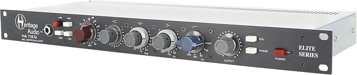 Heritage Audio ha73x2 elite series dual channel full rack mic preamp