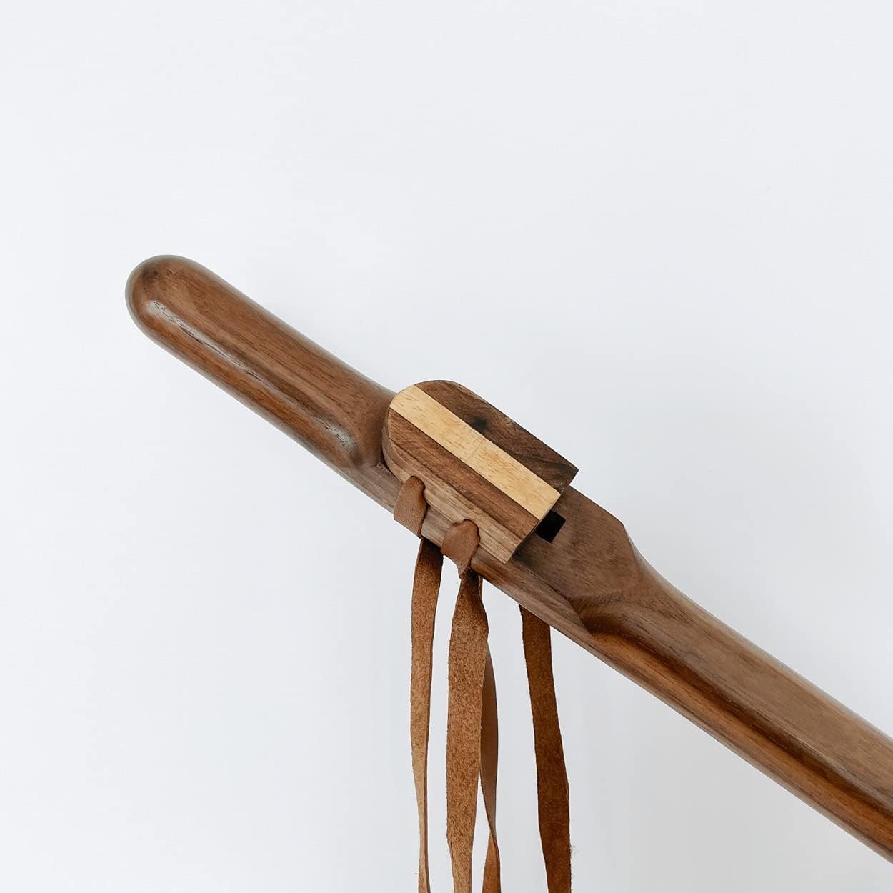 432 Hz Handmade Walnut Healing Flute Note G - Throat Chakra