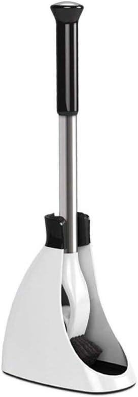 Toilet Brush, Toilet Brush and Holder for Bathroom Toilet Cleaning with Strong Bristles Long