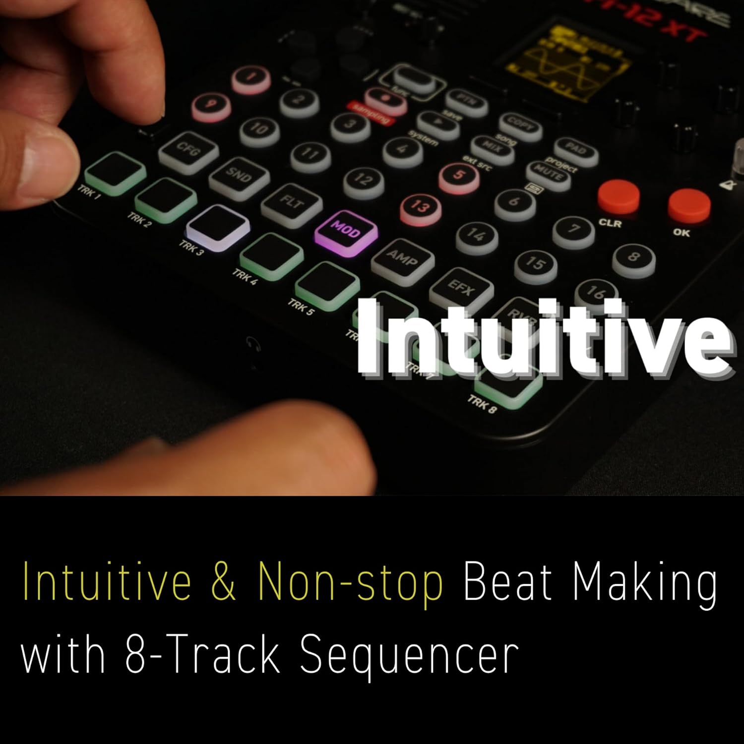 Sonicware Lofi-12 XT [Low-res Digitized Sampler] 12/24kHz Early-Digital Sound Sampling+12-bit Sampler mode, Compact/Lightwight/Battery-powered《Try Now, Intro Deal!》