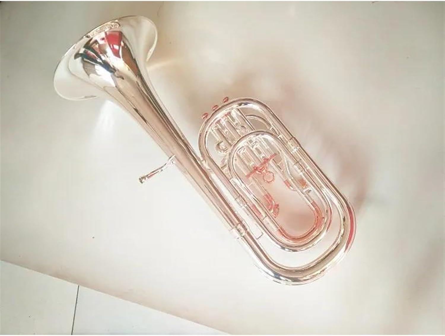 Beginner euphonium Euphonium Horn Bb Key 3+1 Piston Compensating Silver Plated With Nylon Case And Mouthpiece Instruments