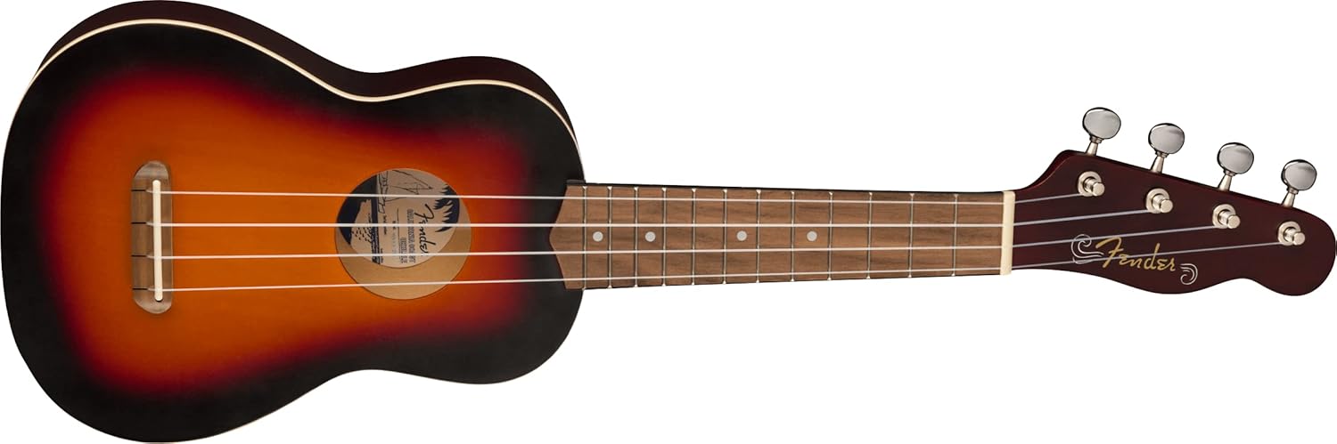 Venice Soprano Ukulele, Walnut Fingerboard, 2-Color Sunburst