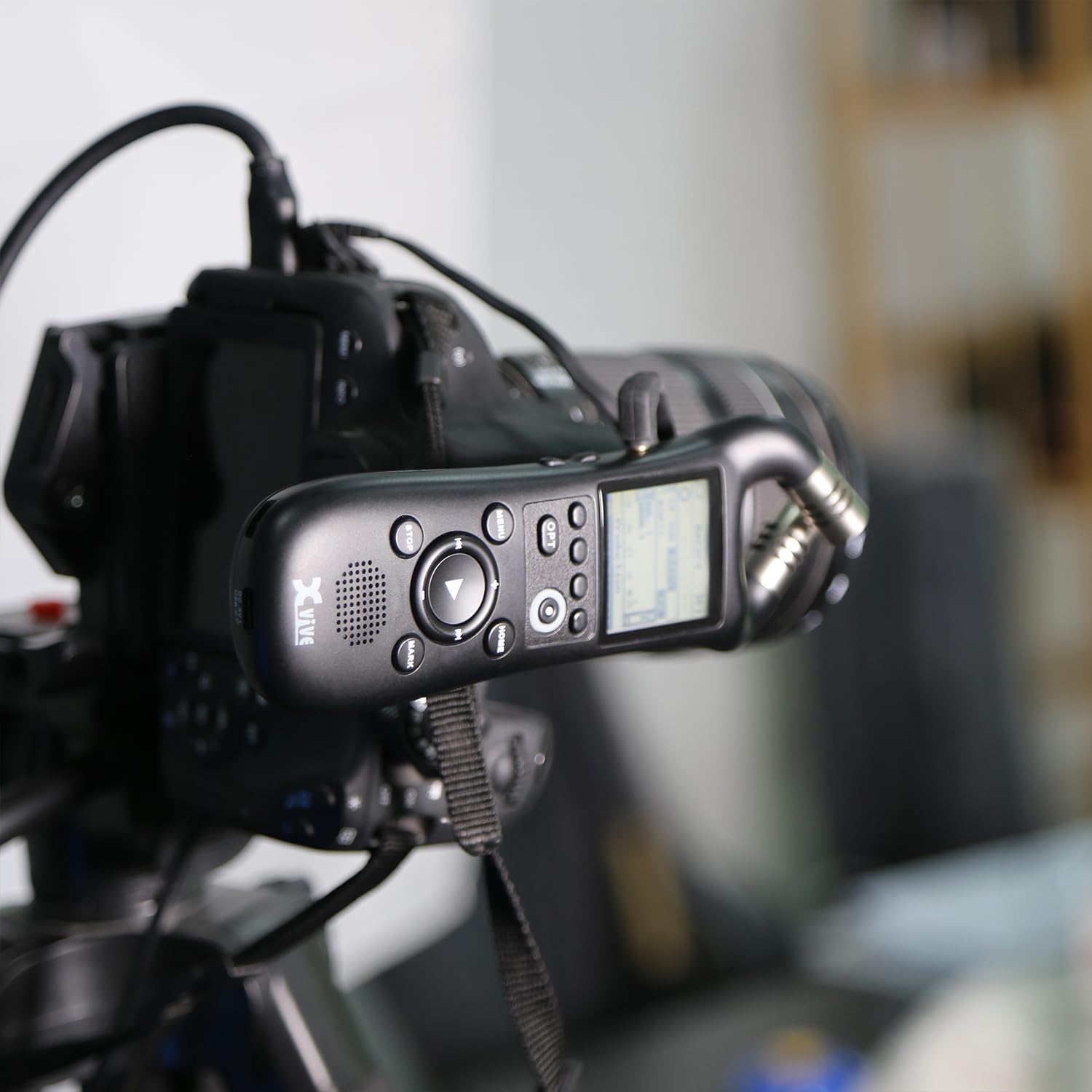 Xvive XV1-R Portable Stereo Audio Recorder with 32-Bit Float, X/Y Microphones, WAV/AAC Format, USB Microphone, Auto Record, for Musicians, Podcasters, Filmmakers