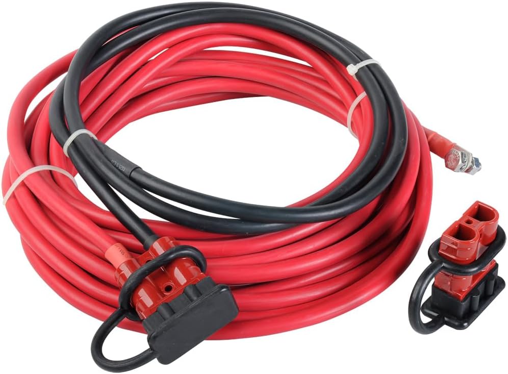 HAMPTON PROD Keeper - 6 AWG Trailer Wiring Kit - 25’ and 6’ with Quick Connect for KT and KU Winches