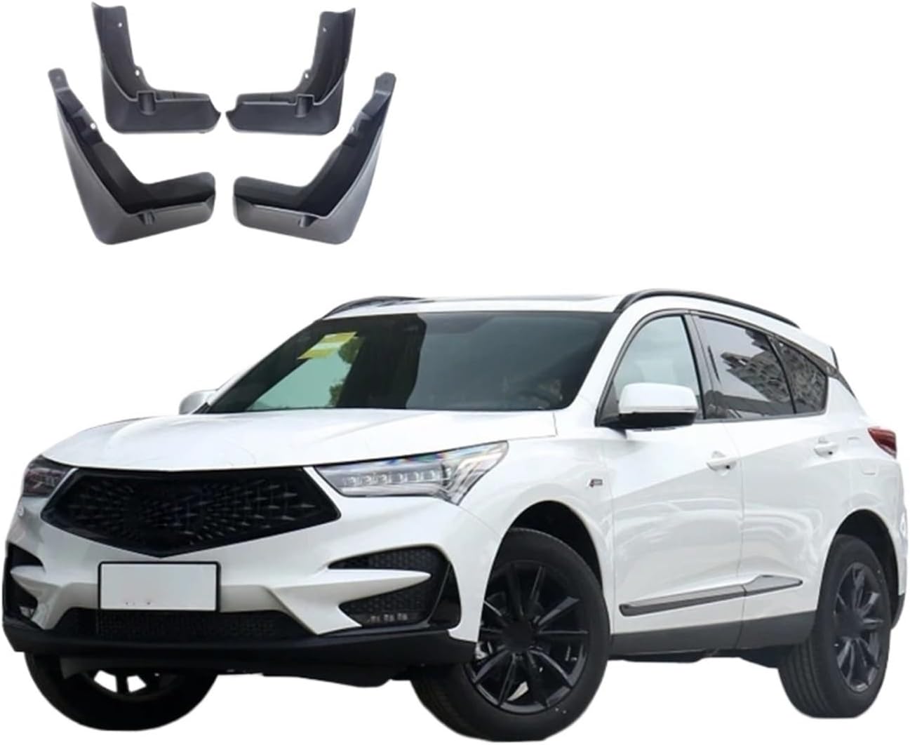 Mudguard Compatible For Acura RDX 2019-2023 Front Rear 4pcs Mudflaps Mudguards Car Accessories Auto Styline Splash Guard Fender Mud Flap
