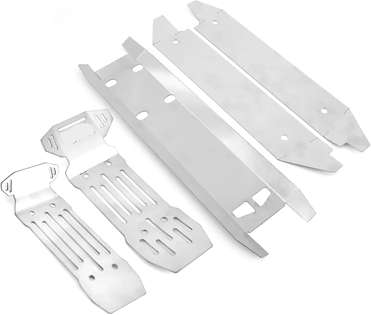 RC Car Parts Compatible with Traxxas for XRT 1/6 RC Truck Car Upgrade Parts 5pcs Stainless Steel Front and Rear for Chassis Armor Skid Plate Protector
