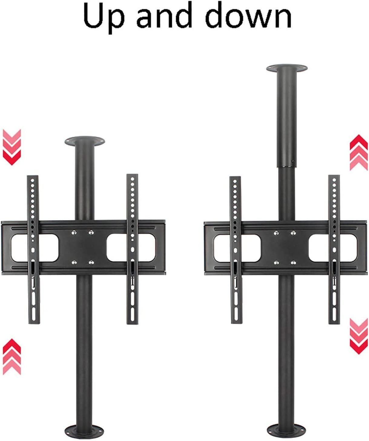 Adjustable TV Mount Bracket, TV Wall Mount Bracket, 360° Rotatable Stand, Multiple Heights, Cold Rolled Steel Material, for 32 to 55 Inch LCD TV,86114cm