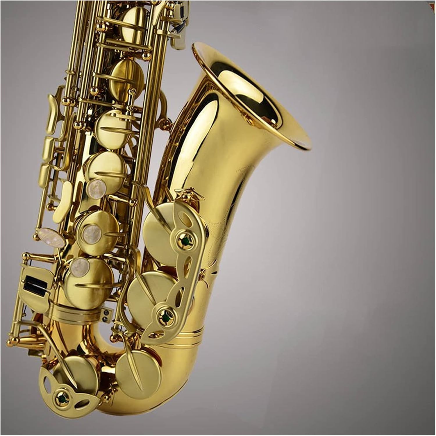 Alto EB Tune Saxophone Plated Gold Key Super Professional Sax Mouthpiece Gift Alto Saxophone Student Saxophone