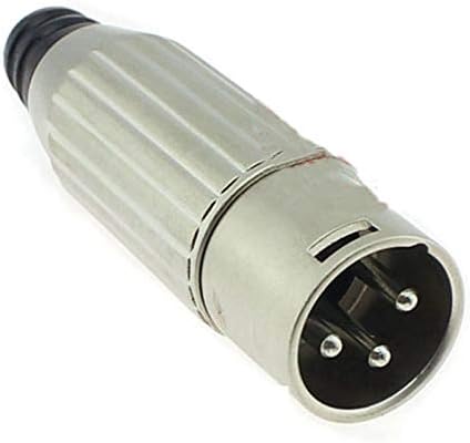 Davitu Electrical Equipments Supplies - 100pcs All Metal Microphone XLR Connector Male Female Balance 3 Needle 3 Pin XLR Plug - (Color: 100pairs)