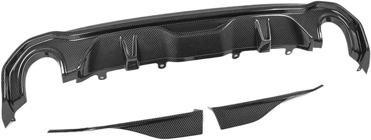 Compatible for BMW 4 Series Gran Coupe G26 420i 430i 2021-IN 3PCS Dry Carbon Rear Lip Bumper Diffuser Lips Splitters Glossy Car Accessories