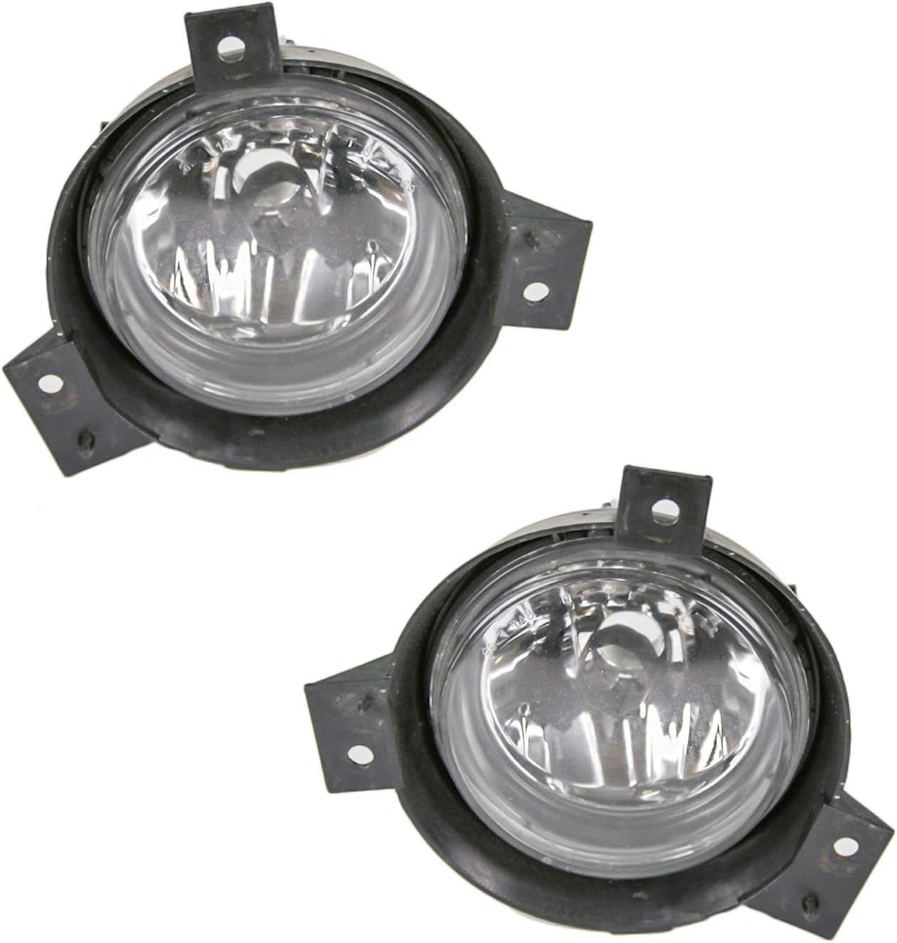 TRQ Fog Light Set Compatible with 2001-2003 Ford Ranger FO2592184 FO2593184