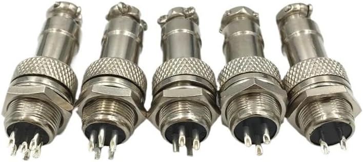 10Sets GX12 XLR 12mm 2 3 4 5 6 7 Pin Female Plug + Male Audio Cable Adapter Chassis Mount Socket Aviation Connector(2Pin)