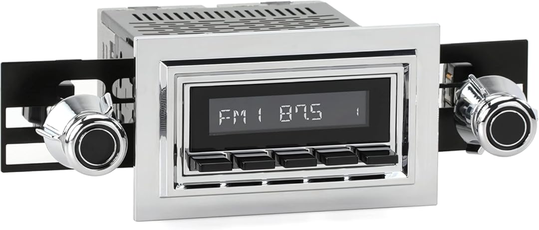 RetroRadio Compatible with 1981-87 Lincoln Town Car Features Include Bluetooth, USB, AM/FM HCB-M2-121-55-75L4