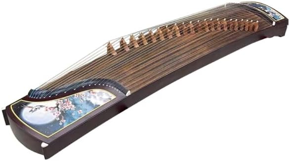OrientalMusicSanctuary FULL SIZED BlackSandalwood Veneer Guzheng - LUNAR WINGS