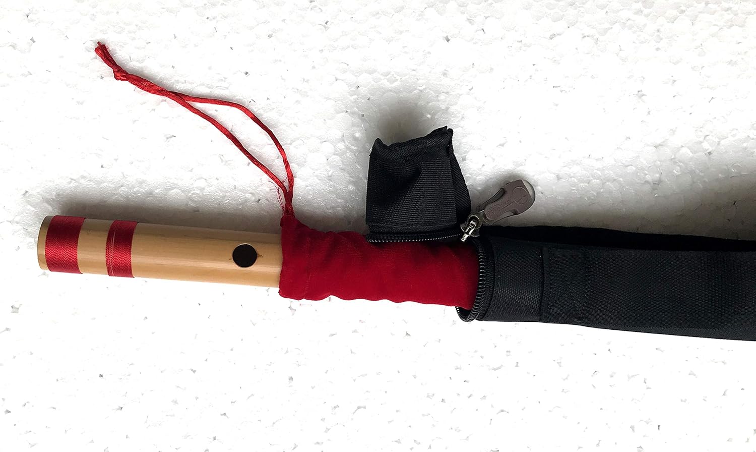 2 Bamboo Flutes C & E Bass Bansuri, Combined purchase discount With cover & case