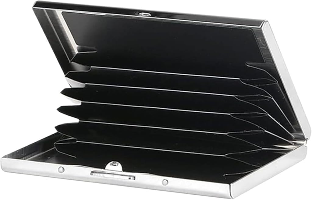 Aluminum Antimagnetic Card Holder Women Men Metal Credit Card Business Card Holders Organizer Purse Wallet(1)
