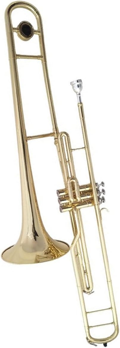 Adult Trombone Instrument B Flat Upright Trombone Instrument Lacquered Gold Professional Performance