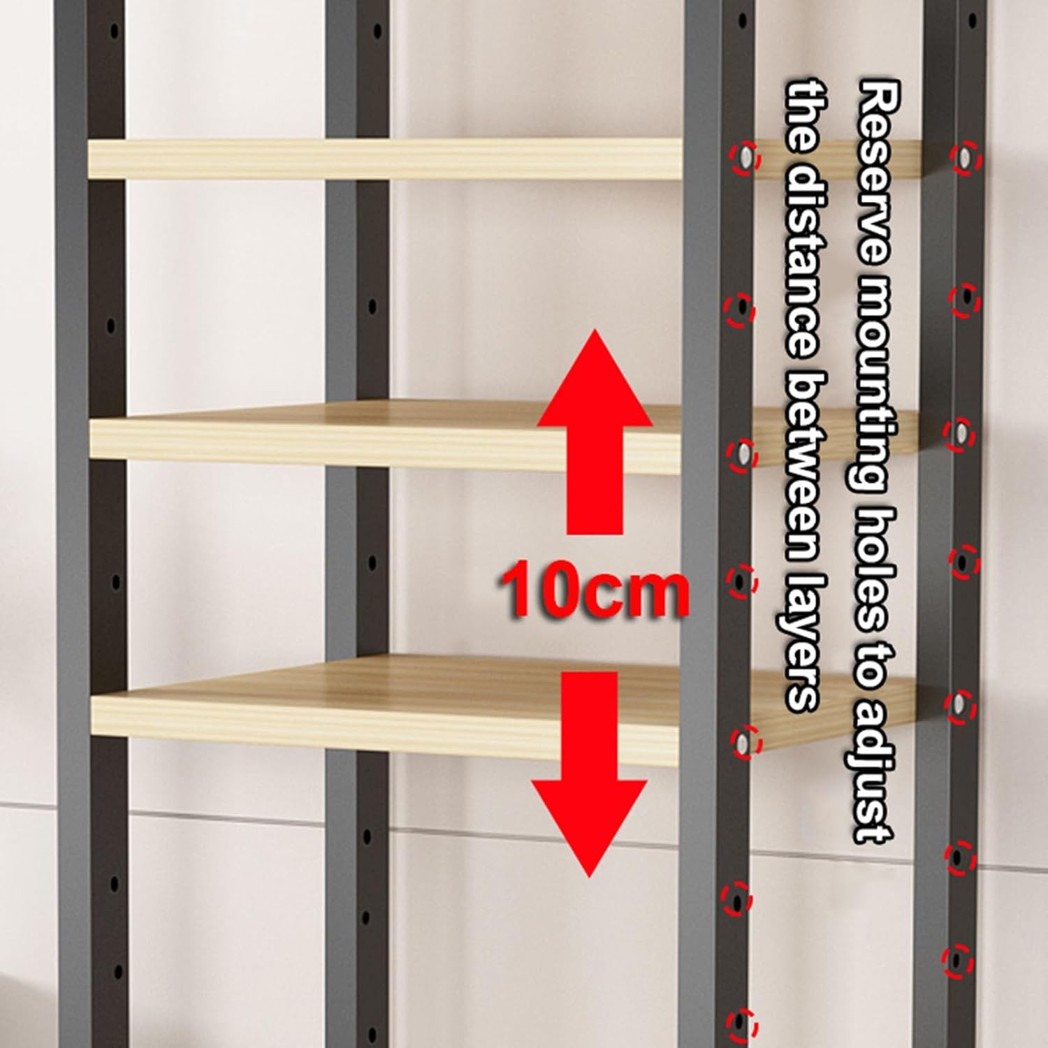 Movable Media Stand 6-Tier AV Media Stand Corner Shelf, Multi-Function Entertainment Stereo Component Storage Cabinet Audio Rack, Game Consoles (Color : A, Size : 6