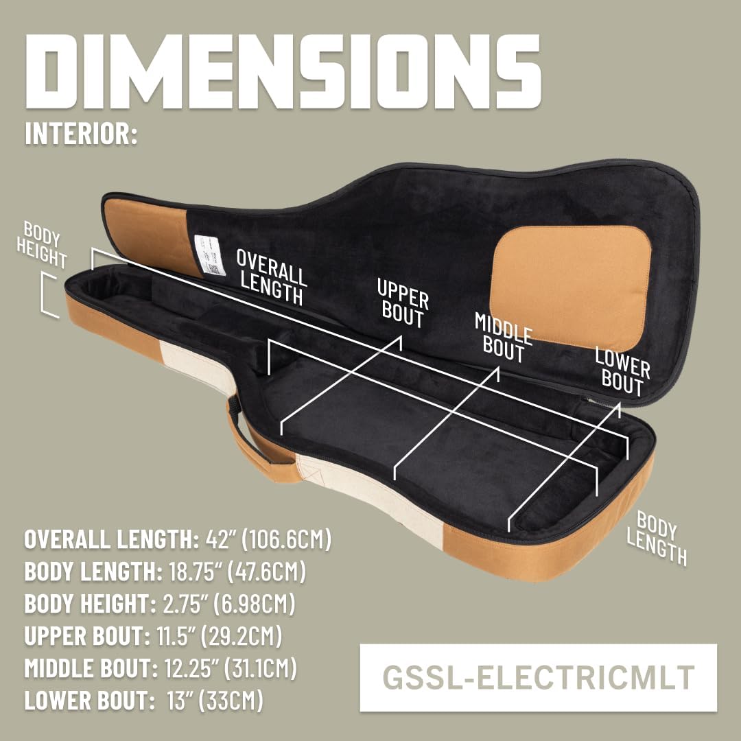 Gator Someone Somewhere Lux Series Electric Guitar Gig Bag - Malt