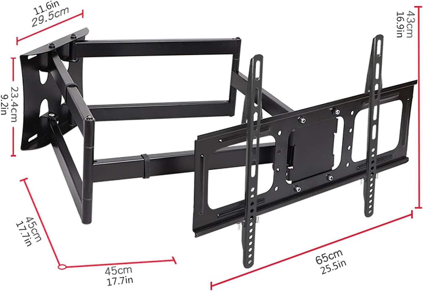 Modern Corner TV Stand Wall TV Multi-Function Hanger Full Motion TV Wall Mount Bracket Tilts Extension for Most 36-85 Inch Flat Screen TVs, Max Vesa 600X400Mm Up to 176Lbs Heavy-Duty Extensi
