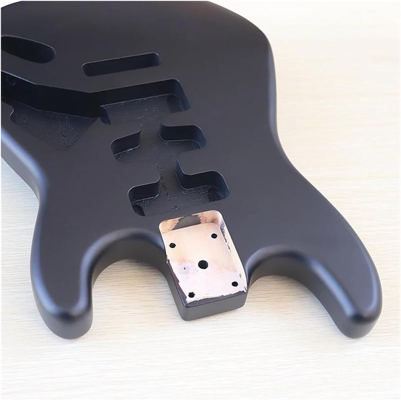 Guitar Body Guitar Replacement Parts Electric Guitar Body Poplar Wood Electric Guitar Barrel For DIY Electric Guitar Multicolor(Matte black)