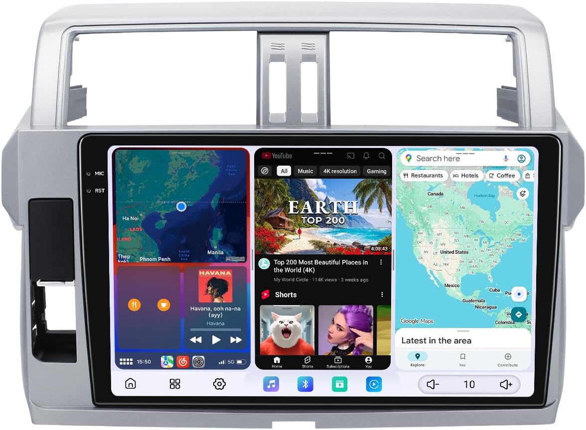 JOYING Car Radio for Toyota Land Cruiser Prado 150 2014-2017, 10.4