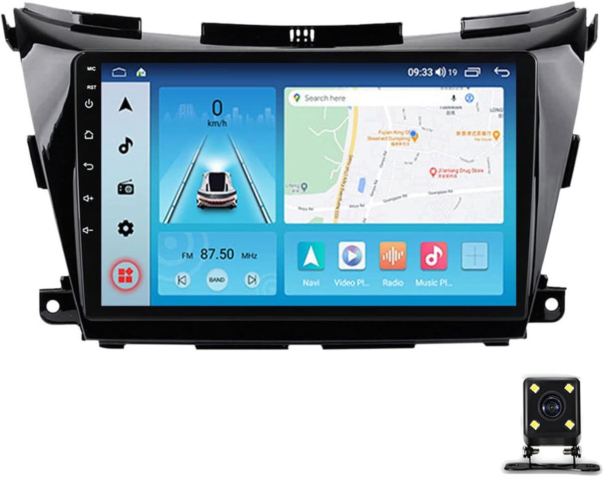 Double Din Car Stereo 9 Inch Touchscreen for Nissan Murano 3 Z52 2014~2020 Compatible with Carplay/Auto/Mirror Link, Car Stereo with Bluetooth MP5 Player, Backup Camera, FM Car Radio