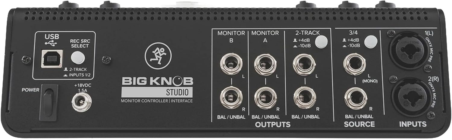 Mackie Big Knob Studio Monitor Controller and Interface with 1 Year EverythingMusic Extended Warranty Free