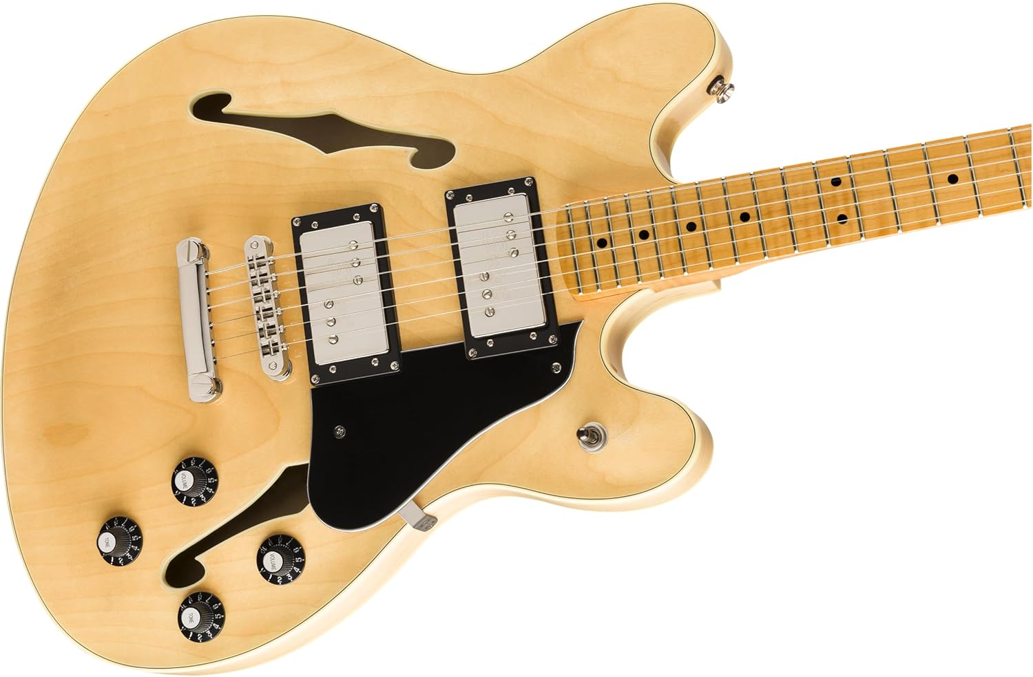 Squier Classic Vibe Starcaster Electric Guitar, with 2-Year Warranty, Natural, Maple Fingerboard