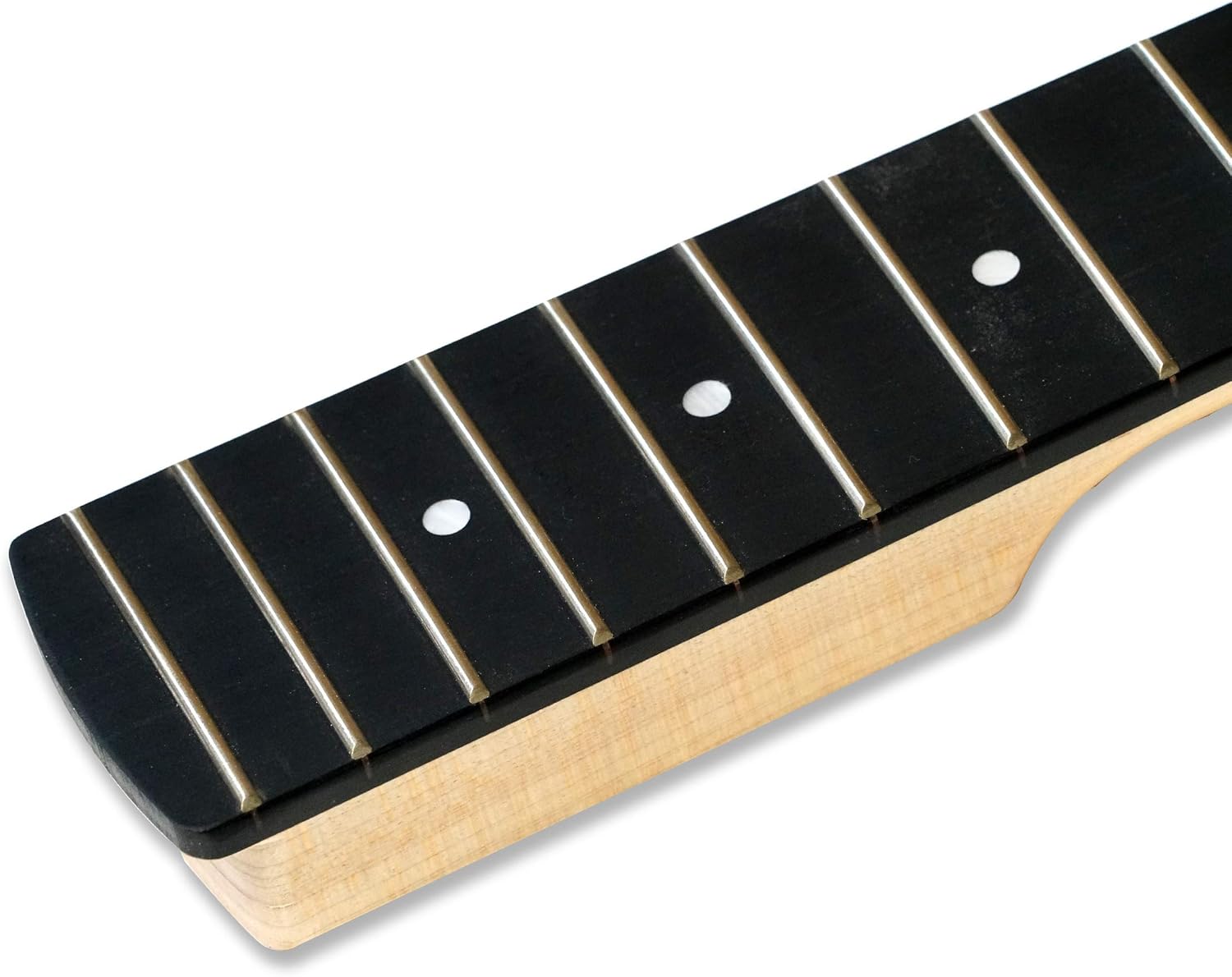 BexGears 4 String Electric Bass Guitar Neck 21 Fret Bolt On composite ebony fingerboard