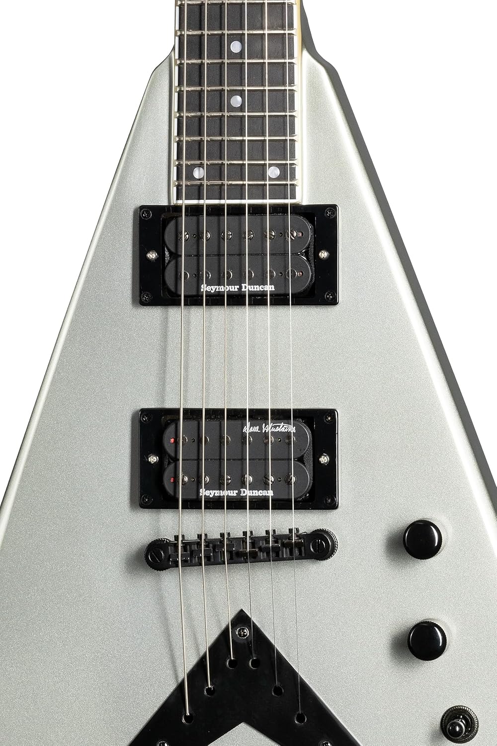 Kramer Dave Mustaine Vanguard, Silver Metallic with Case