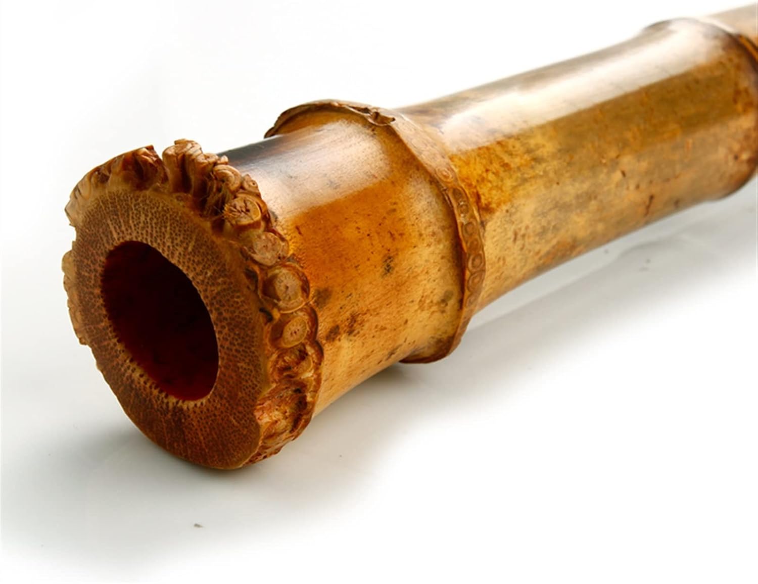 TSTS Chinese Bamboo Flute Left Handed Vertical Bamboo Flute Key G Brown Musical Instruments Chinese Handmade Woodwind