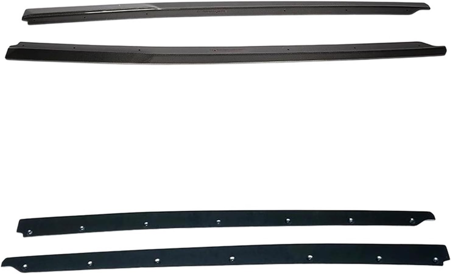 Car Side Skirts Body Kits Compatible for Audi R8 Coupe Convertible 2-Door 2016-2018 Carbon Fiber Racing Side Skirts Extensions Accessories