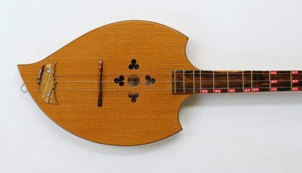 Isarn Acoustic Phin 3 Strings, Thai Lao Guitar Musical Instrument Traditional Thai Musical Pin 01-1