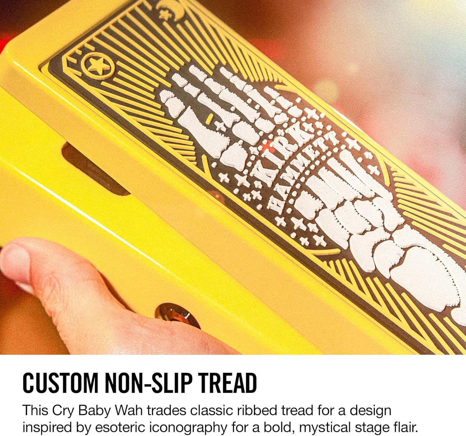 Kirk Hammett Cry Baby® Wah Yellow Sparkle Edition