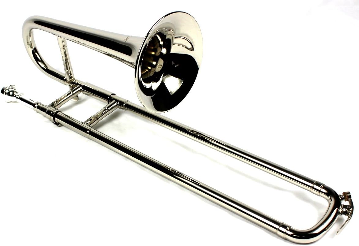Diginex Nickel Plated Mini Bb Trombone with Case and Mouthpiece