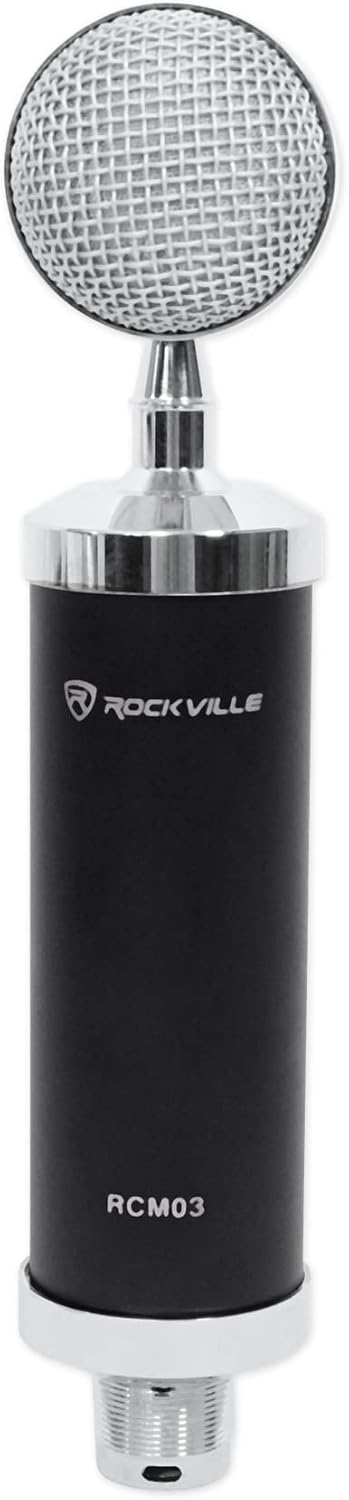 Audiosavings Bundle: Presonus AudioBox GO 2x2 USB-C Bus Power Audio Recording Interface+Software Bundle with Rockville RCM03 Pro Studio Recording Condenser Microphone Mic+Metal Shock Mount (2 Items)