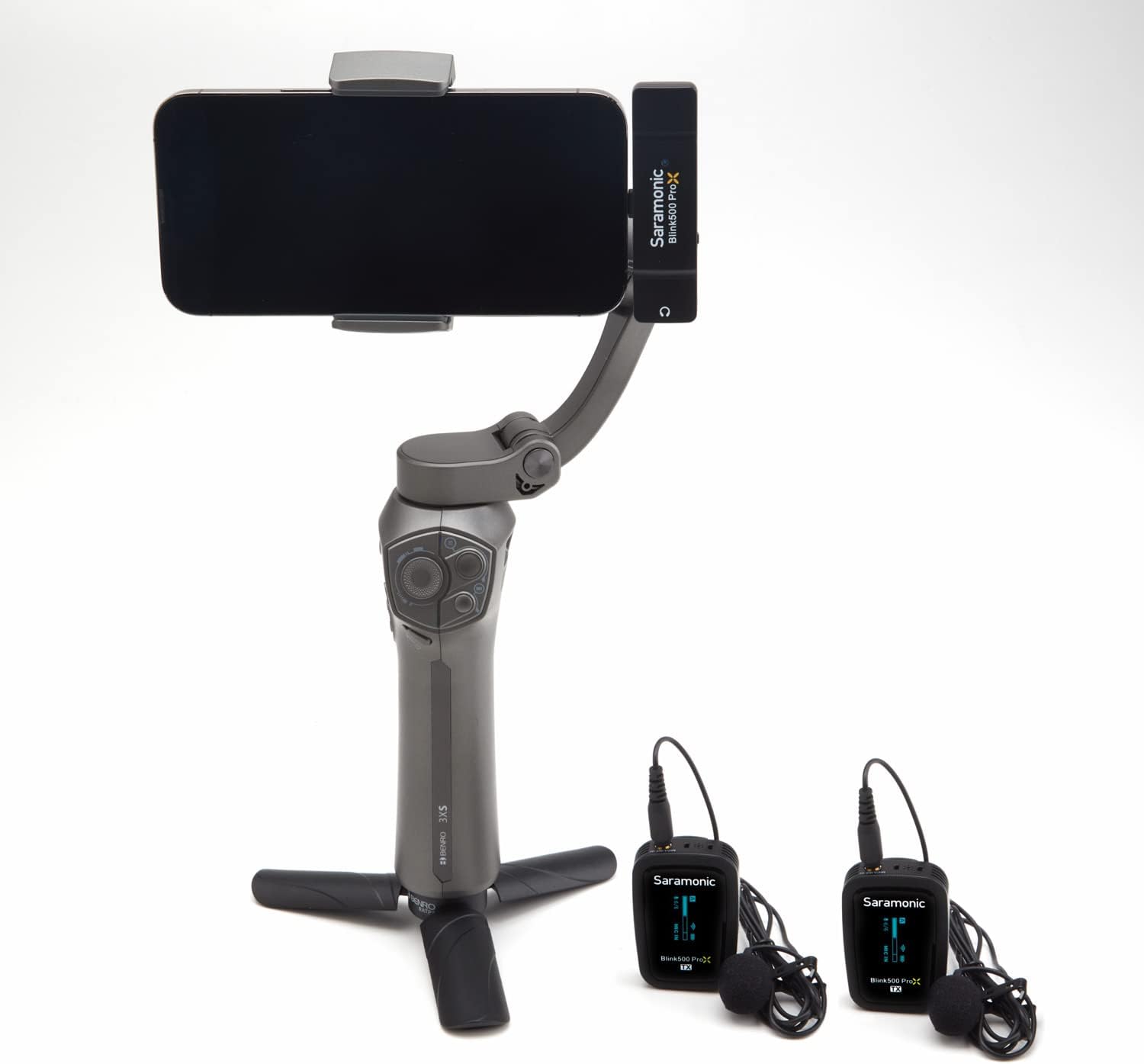 Saramonic Blink 500 Pro X B4 2-Person Wireless Mic System with Lavaliers & Lightning Receiver for iPhone & iPad with Lighting