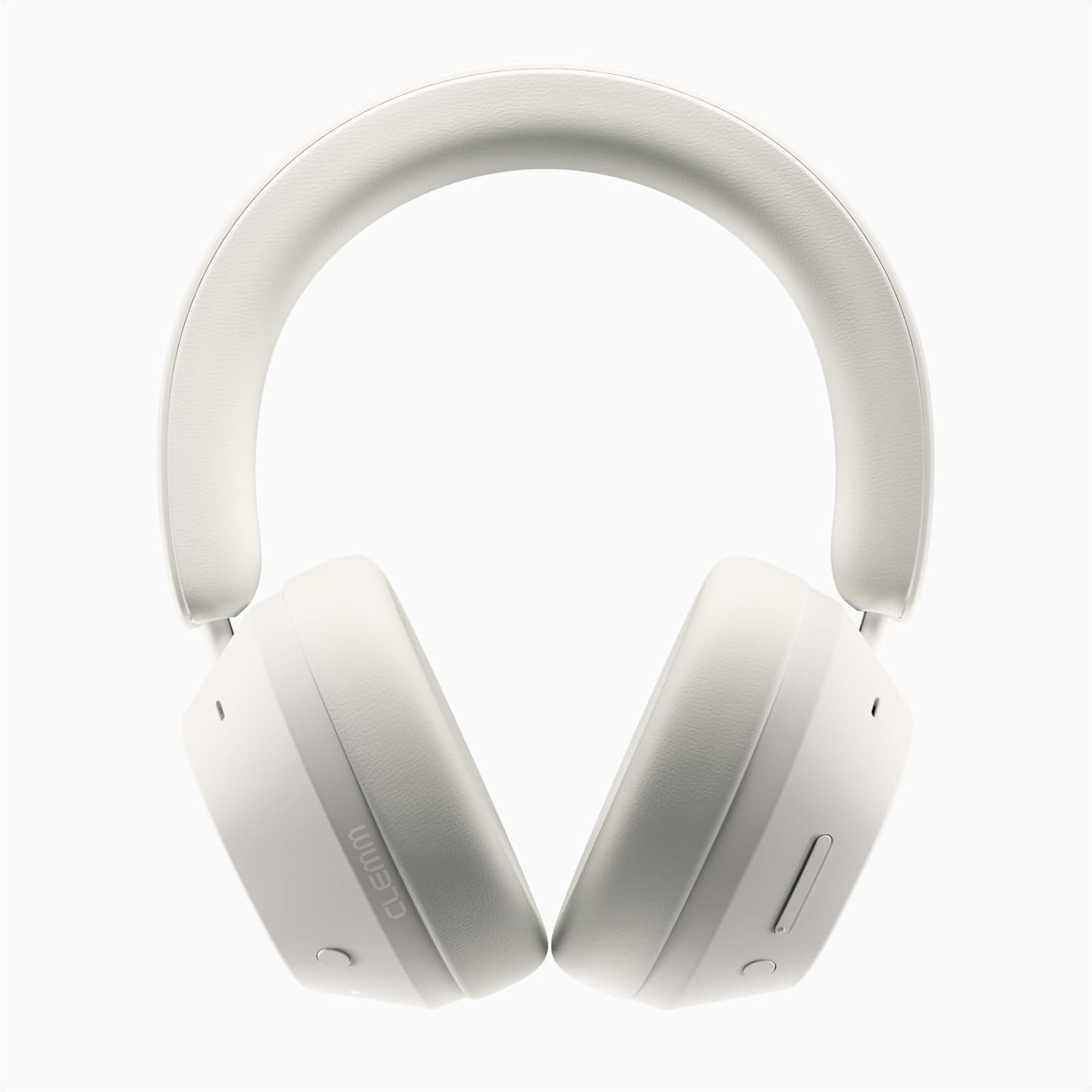 Clemm Ambience Over-Ear Headphones with Microphone, Noise Cancelling and Transparency Mode, 65H Playtime, Memory Foam, Ivory