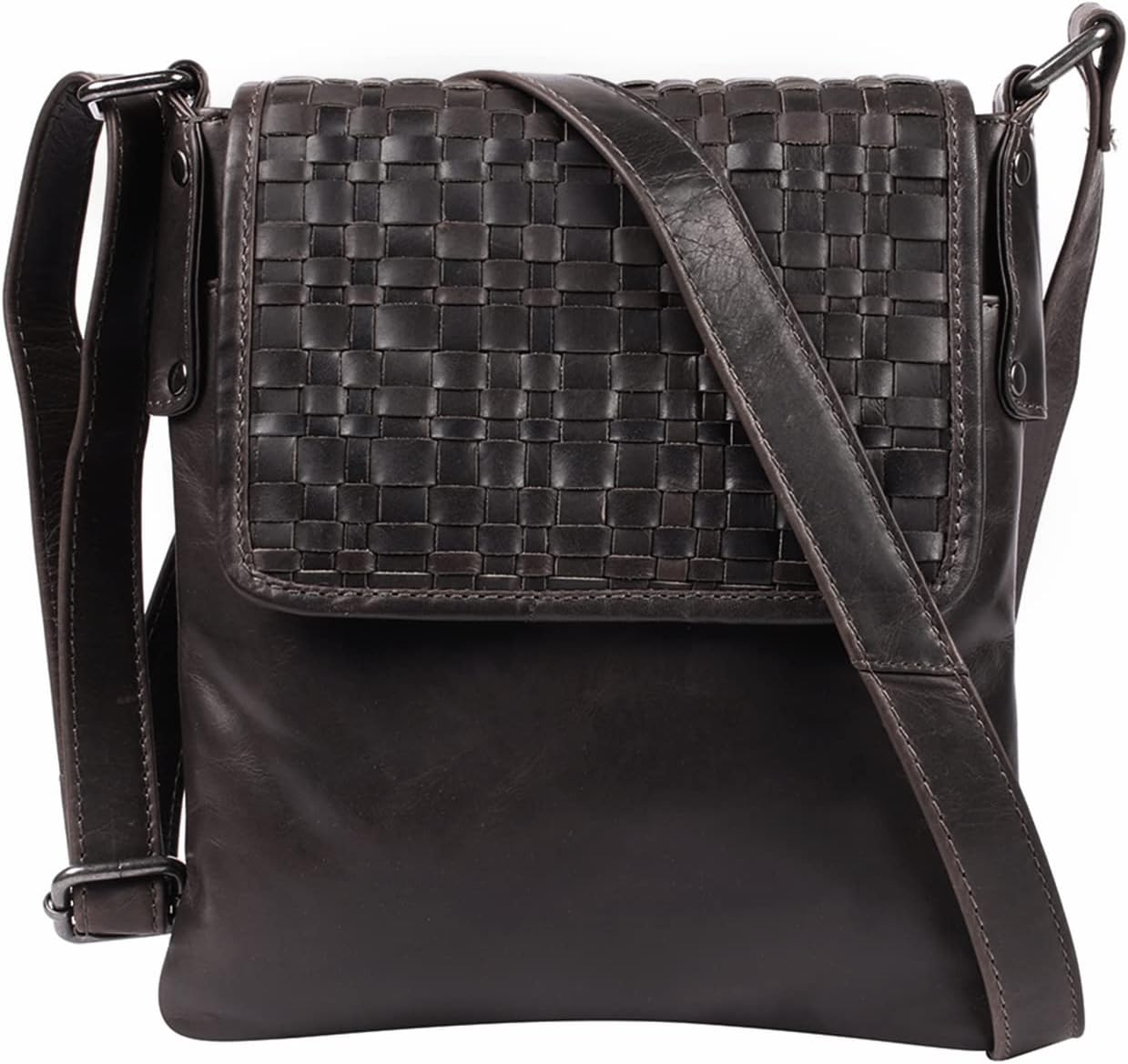 Lady Conceal Locking Gun Concealed Carry Leather Hana Crossbody with Universal Holster