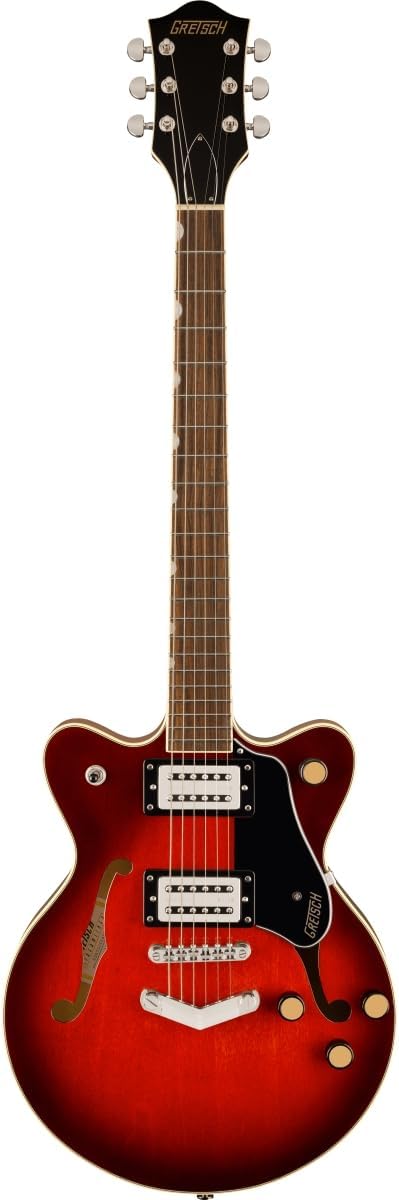 Gretsch G2655 Streamliner Center Block Jr. Double-Cut Semi-hollowbody Guitar - Claret Burst