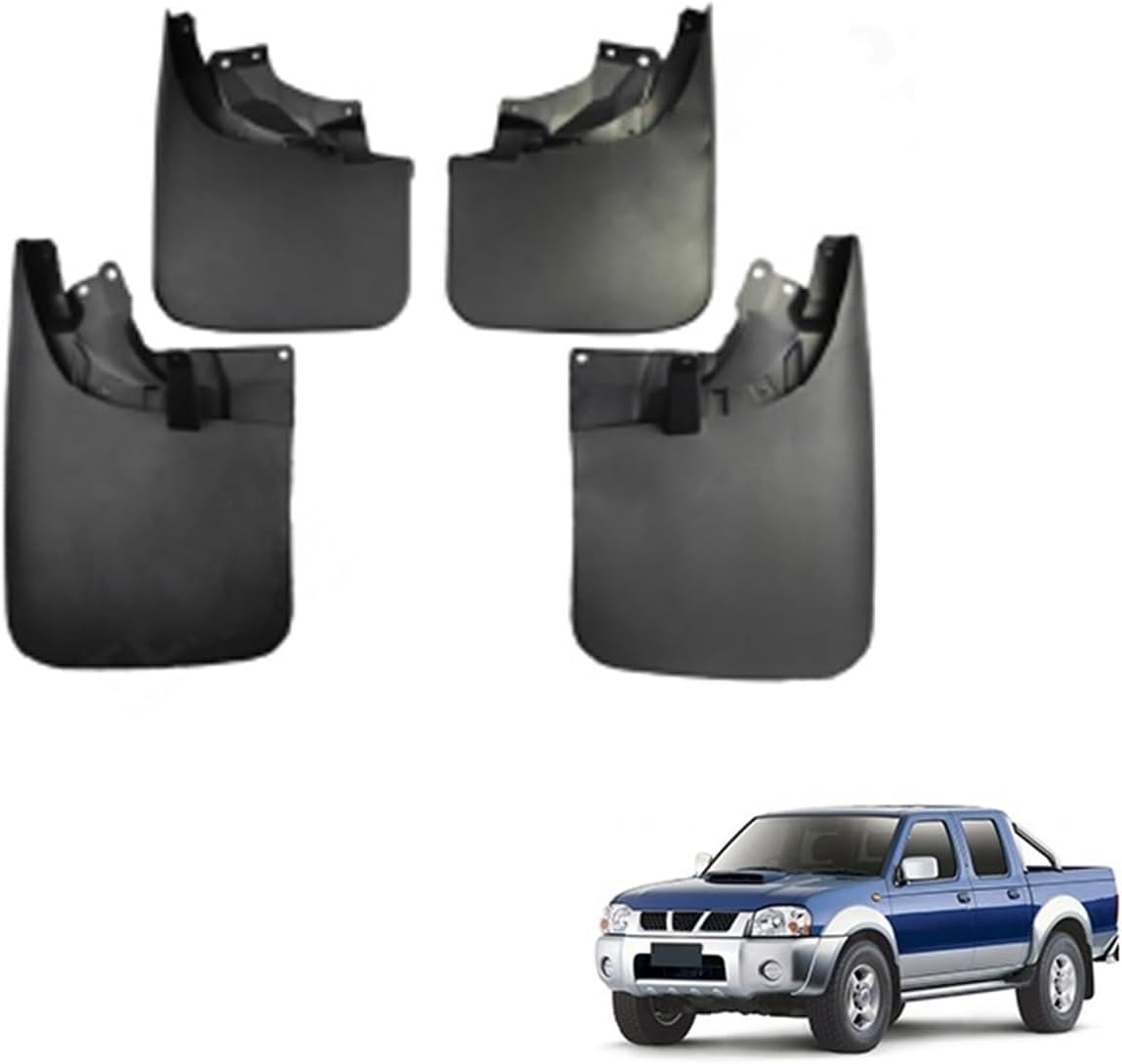 Vehicle Specific Mud Flaps Compatible For Nissan D22 2003-2014 Custom Fit Fender Splash Guards for Cars Heavy Duty and Quick to Install(2008-2014 D22)