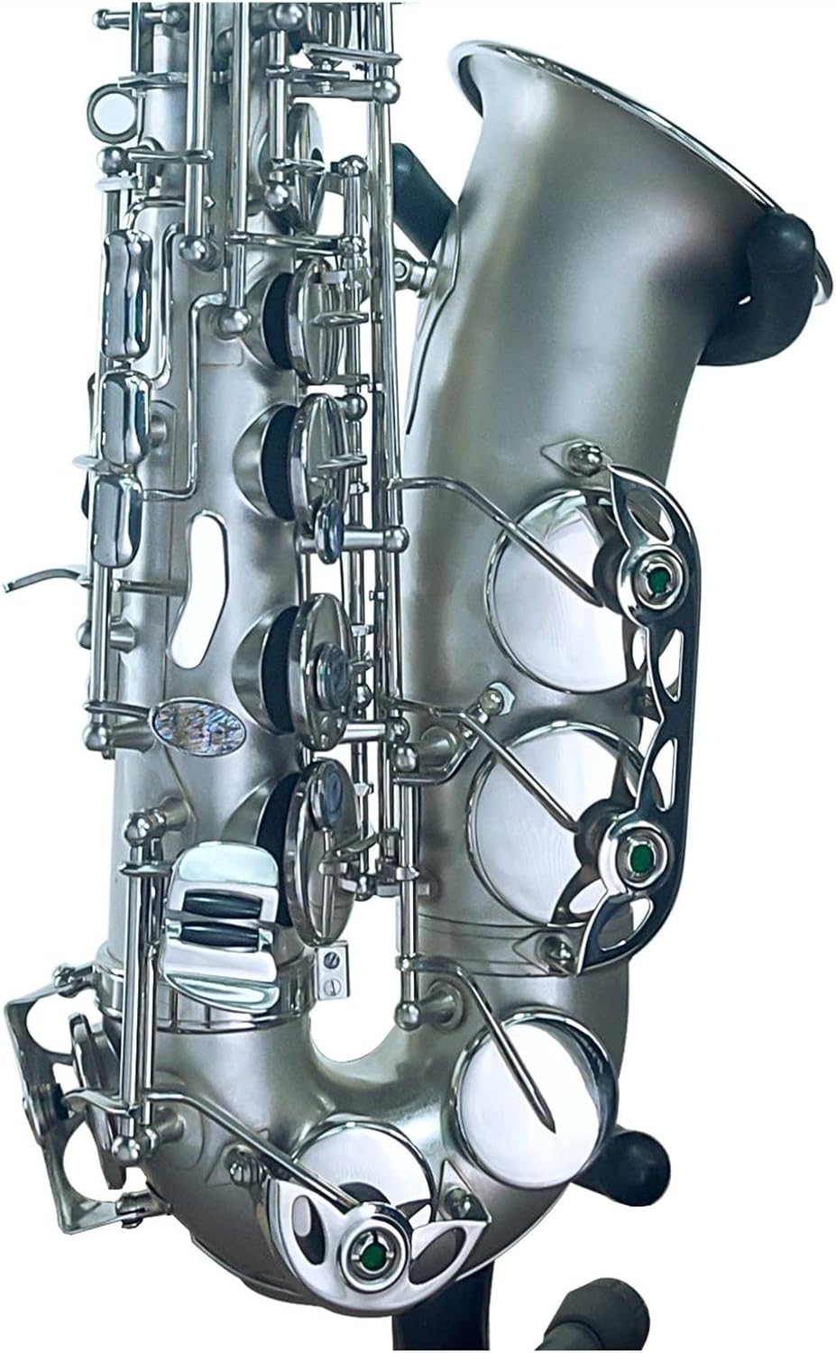 TSTS Alto Saxophone Nickel-Plated Wind Instrument Brass Sax Full Kit