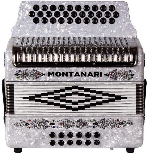 Montanari 3112 G Acordeon SOL Blanco Accordion GCF