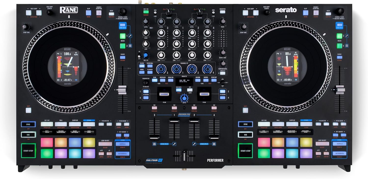 Rane PERFORMER 4-Channel Motorized DJ Controller, 7