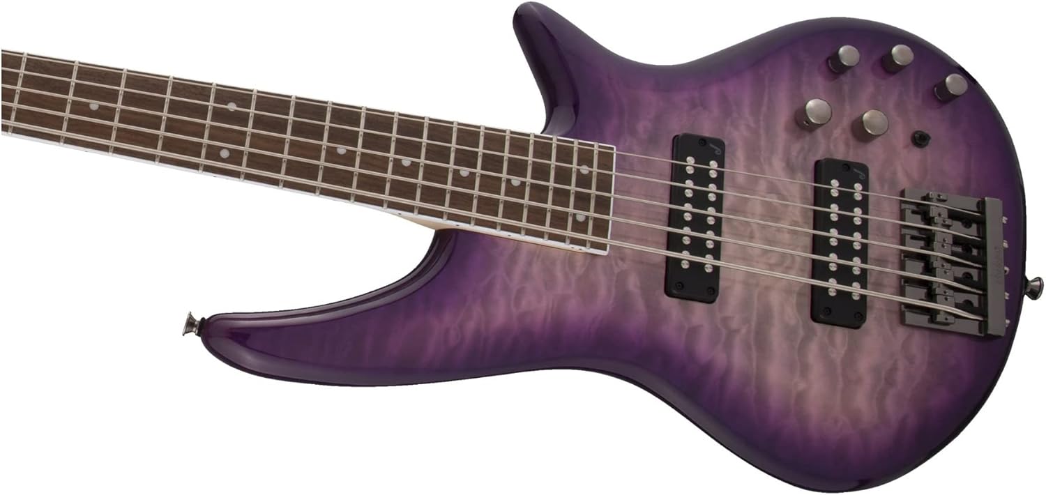 Jackson JS Series 5-String Spectra Bass JS3QV, Purple Phaze, Laurel Fingerboard