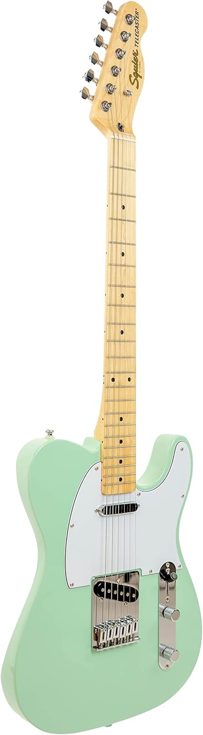 Fender Affinity Series Telecaster - Surf Green Bundle with Gig Bag, Tuner, Strap, Picks, and Austin Bazaar Instructional DVD